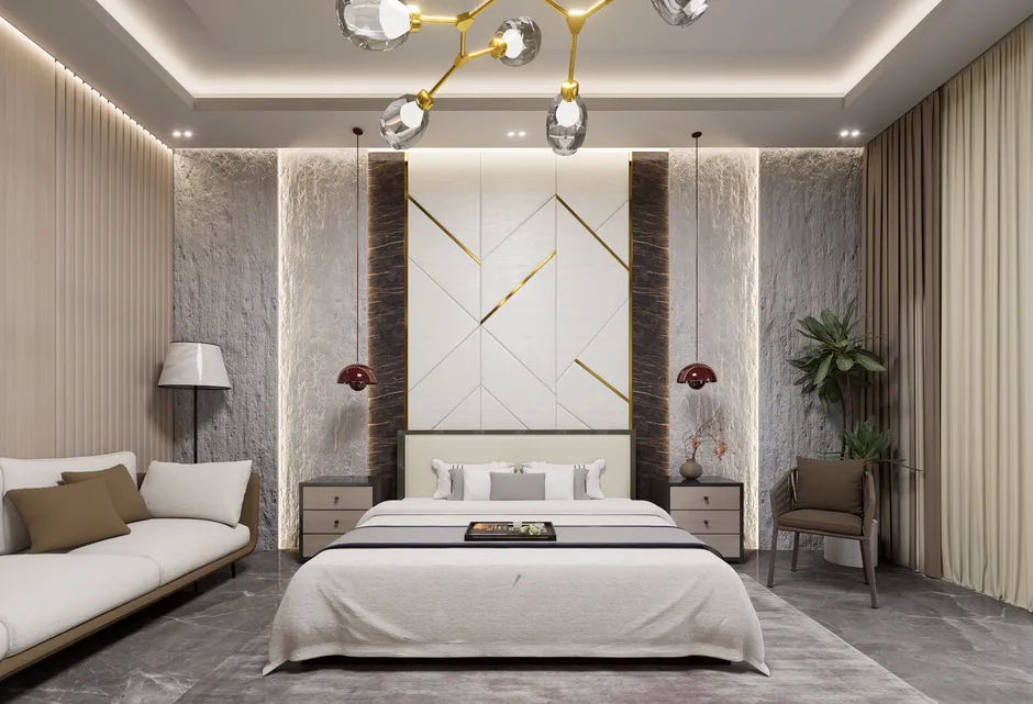 Đầu giường bọc da cao cấp với các chi tiết trang trí đẳng cấp bạc mạ Đầu giường bọc da cao cấp với các chi tiết trang trí đẳng cấp bạc mạ