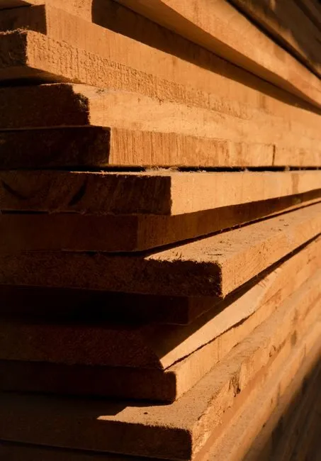 natural wood planks versus engineered wood panels side by side comparison