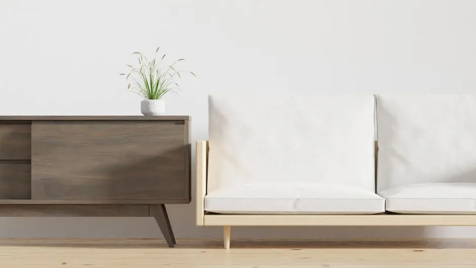 Phòng khách có tường đá tự nhiên kết hợp nội thất gỗ cổ điển hiện đại Phòng khách có tường đá tự nhiên kết hợp nội thất gỗ cổ điển hiện đại