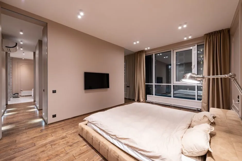 Đèn ốp trần tối giản cho phòng ngủ nhỏ