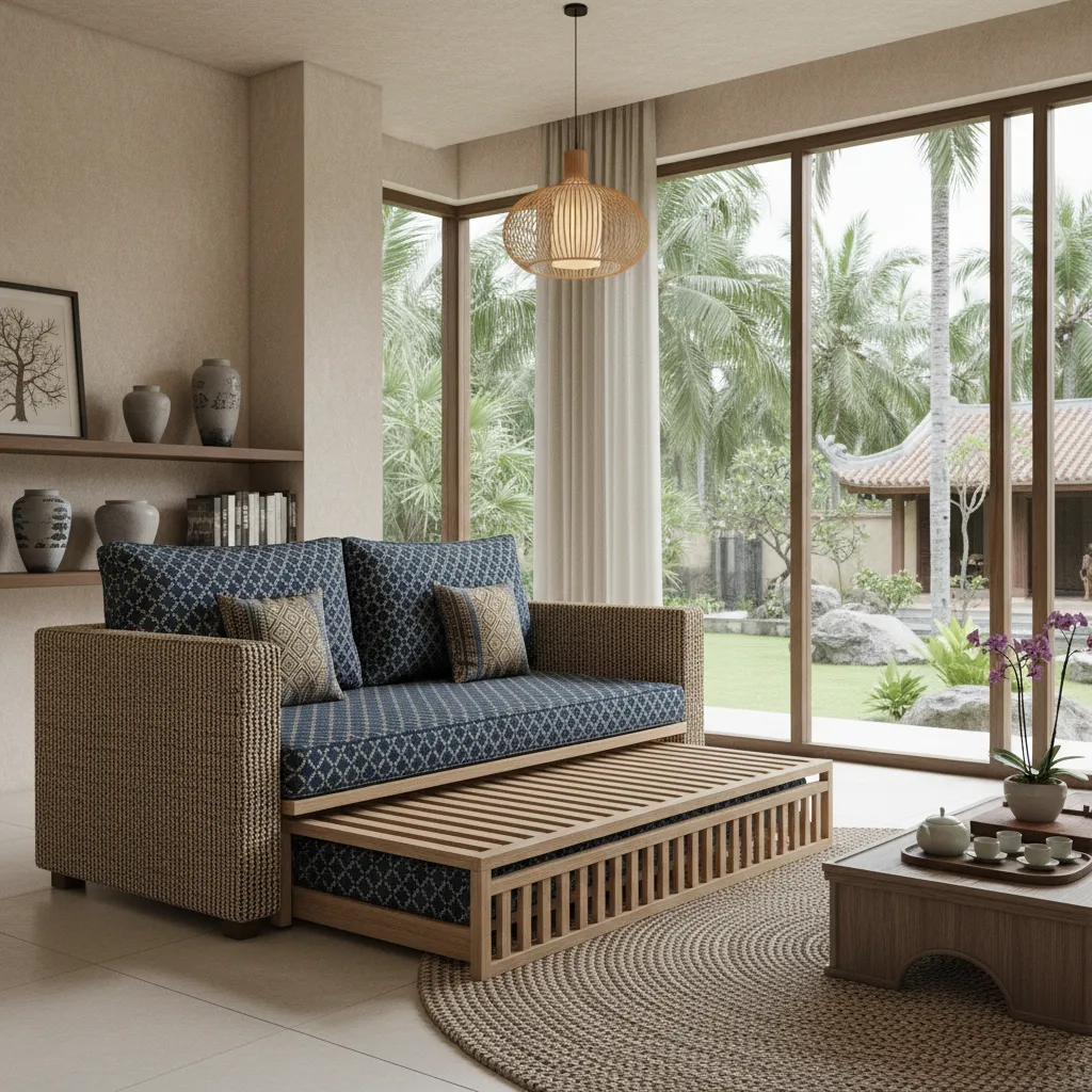 Ghế sofa đơn sofa giường tiện ích cho nhà nhỏ